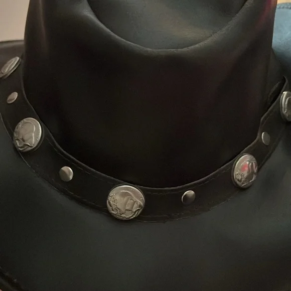 Free People X Understated Leather Gold Coast Hat Cowboy Hat O/S New - Picture 11 of 12